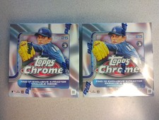 2025 Topps Chrome Baseball Mega Box Sealed 2 Box Lot
