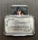 SEXY! "Wednesday Adams" 1 Oz .999 Fine Pure Silver Colorized Bar Only 100 Minted