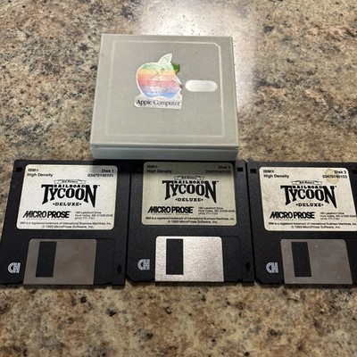 Sid Meiers Railroad Tycoon Deluxe 1993- Untested Read Description Disk 1,2,3