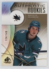 2024-25 SP GAME USED RC GOLD AUTHENTIC ROOKIES MACKLIN CELEBRINI /149 SHARKS