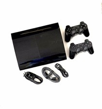 🔥 Sony PlayStation 3 PS3 SUPER SLIM 500 GB  2 Controllers NEW THERMAL PASTE 🔥