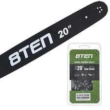 8TEN 20" Chainsaw Guide Bar & Chain .058 3/8 72DL for Husqvarna 460 455 H42-72