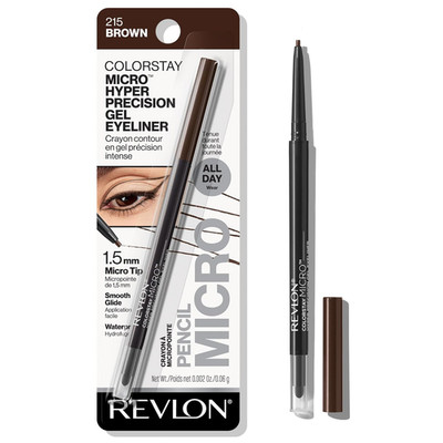 Gel Eyeliner, Colorstay Micro Hyper Precision Eye Makeup with Built-In Smudger, 