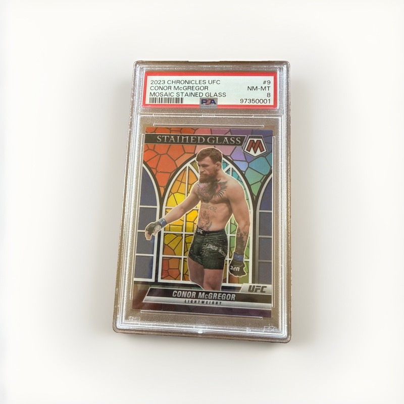 2023 Chronicles UFC Conor McGregor Stained Glass Mosaic #9 PSA 8 NM-MT