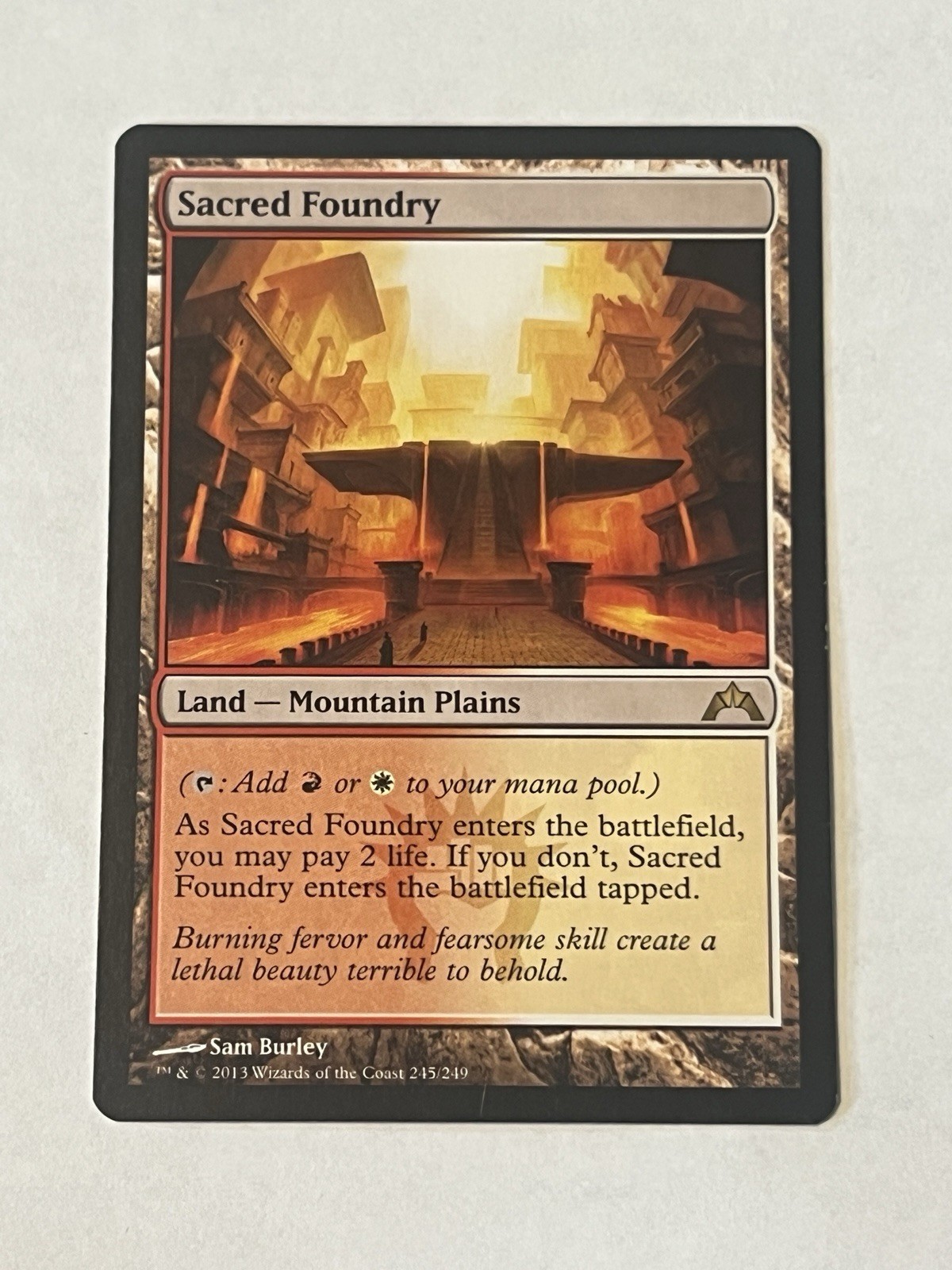 Magic the Gathering MTG- Sacred Foundry- NM- 245/249- Gatecrash