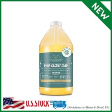 Pure Castile Soap Liquid, EWG Verified  Certified Palm Oil Free Unscented, Natu