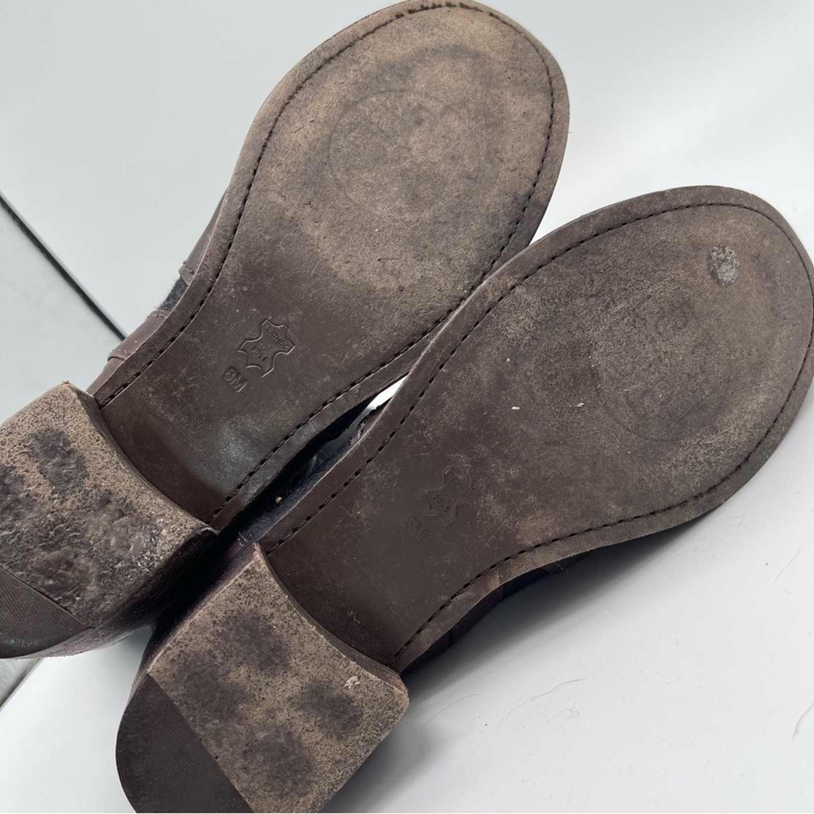 Tory Burch, Leather and Wool Travel Boots, Size 8M. Leather Sole. Excellent cond thumbnail 10