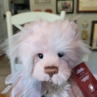 Tan & Cream Plush Charlie Bears Teddy Bear "Kibibi" by Isabelle Lee 13in EUC