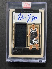 2025 Panini WNBA One and One Jackie Young Jersey /99 Auto #JA-JY Aces