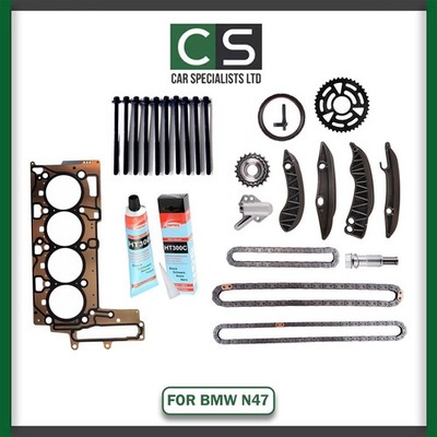 BMW 1.6 2.0 DIESEL N47D20 N47 TIMING CHAIN KIT HEAD GASKET BOLT REBUILD KIT 1 3