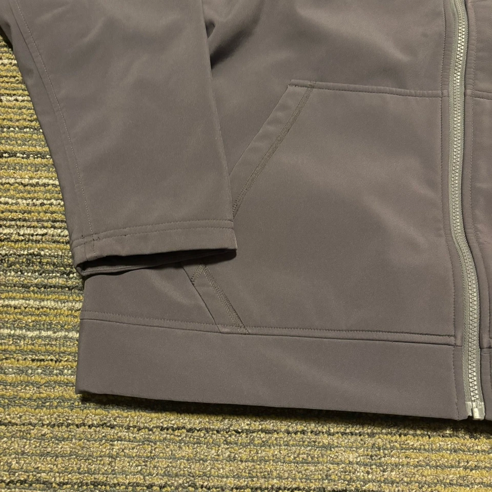 Simms Rogue Hoody Men XL Fishing Jacket Fleece Lined Full Zip Softshell Grey - Image 2 of 4