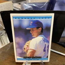 1992 Donruss Kevin Brown #55 Baseball Card Texas Rangers