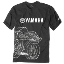 Factory Effex Yamaha R1 Black T-Shirt Tee Adult Licensed NEW