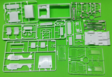 Dune 1966 FORD Bronco Half Cab 4x4 1/25 Hood Body Glass Chrome Bumper Grill