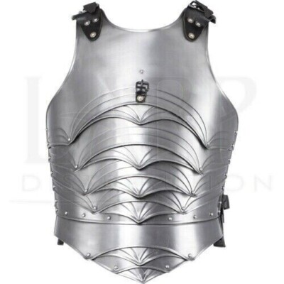 Medieval Armor Breastplate Steel Knight Chest Costume Gothic Plate