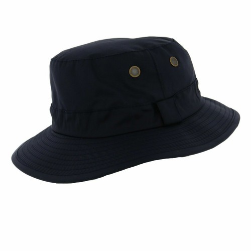 Sombrero de lluvia Fidra encerado impermeable Bush Fedora con ojales. fast post vendedor Reino Unido - Imagen 4 de 4