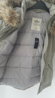 HOLLISTER 36 S Daunenjacke Daunenmantel Mantel Parka Kapuze