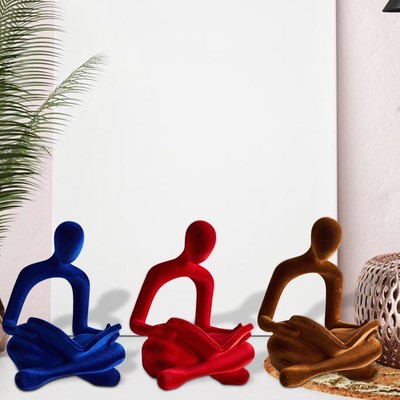 Abstract Thinker Statue Decoration Human Figurine for Living Room Restaurant
