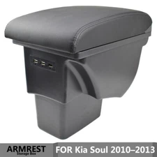 Arm Rest Storage Box Center Console USB Compartment For Kia Soul 2010-2013