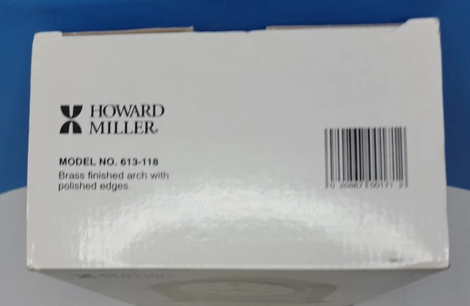 Vintage Howard Miller Reminisce Table Clock Brass #613-118 Quartz - New. - Image 2 of 4