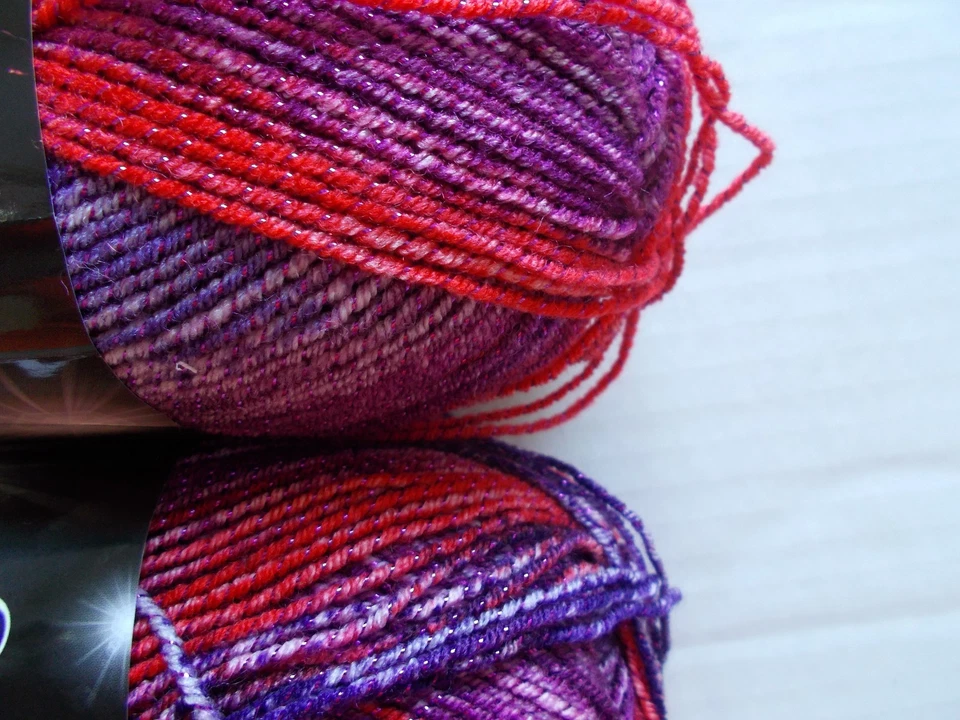 King Cole Shine DK sparkly gradient yarn, Night Life, lot of 2 (310 yd ea) - Image 2 of 2