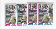 1982 TOPPS BASEBALL LOT (4) DAVE KINGMAN #690 METS NM-NMMT *L6036
