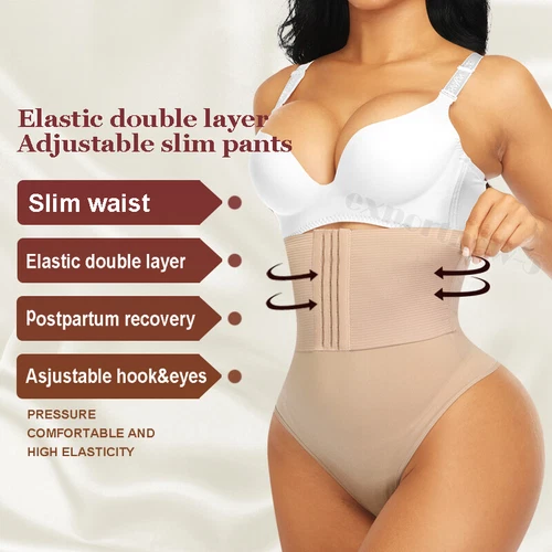 Fajas Thong Women Waist Trainer Body Shaper Butt Lifter High Waist Tummy Control - Picture 5 of 44