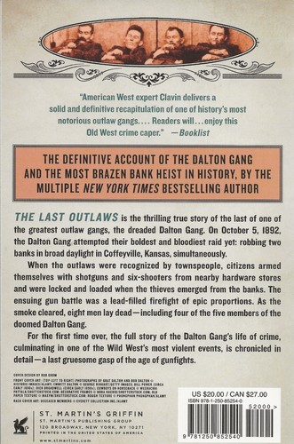 Last Outlaws: The Desperate Final Days of the Dalton Gang by Tom Clavin (2024) - Picture 2 of 2