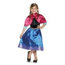 ANNA TRAVELING CLASSIC "FROZEN" COSTUME DRESS - CHILD MEDIUM 7-8