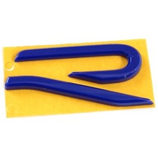 Original VW R Schriftzug Heckklappe Emblem Tuning Sport Logo Aufkleber blau OEM