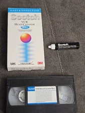 VCR Head Cleaner Scotch 3M Professional VHS Tape (Liquid Container Is Empty)