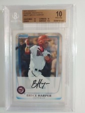 2011 Bryce Harper Bowman Chrome Prospects BCP1 RC... Graded BGS 10 Pristine (4f)