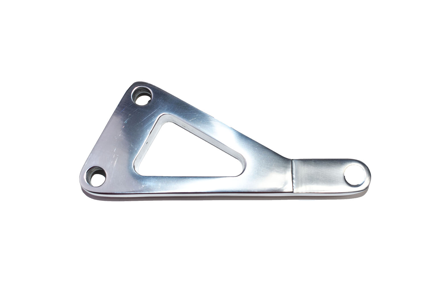 SBC Polished Aluminum Alternator Bracket Kit Long Water Pump 283 327