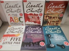 Agatha Christie The Queen Of Mystery 6 Classic Hercule Poirot Novels NEW