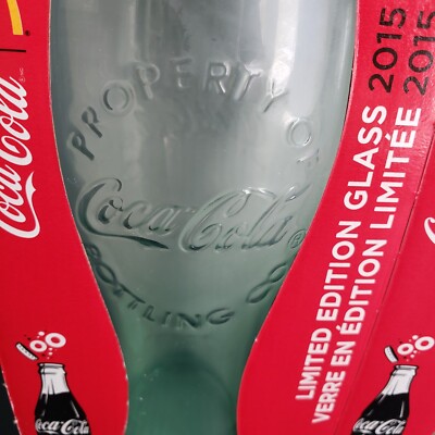 Coca-Cola 2015 McDonalds Coke Glass - Limited Edition NIB Coca-Cola 2015 McDonalds Coke Glass - Limited Edition NIB