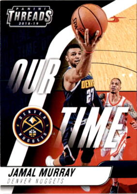 2018-19 Panini Threads #8 Jamal Murray Our Time Denver Nuggets