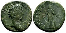 Ancient Rome 161 AD MARCUS AURELIUS Large SESTERTIUS Pietas 