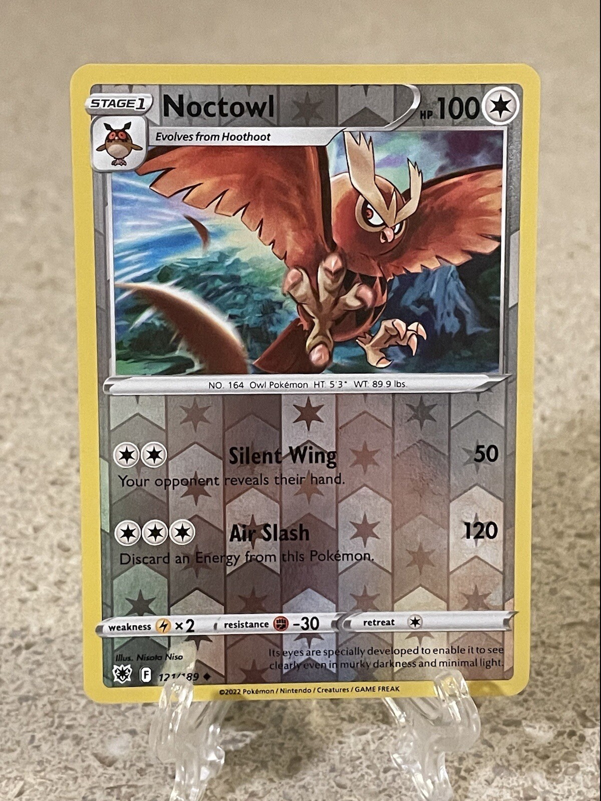 Pokemon TCG Astral Radiance Reverse Holo Noctowl 121/189 eBay