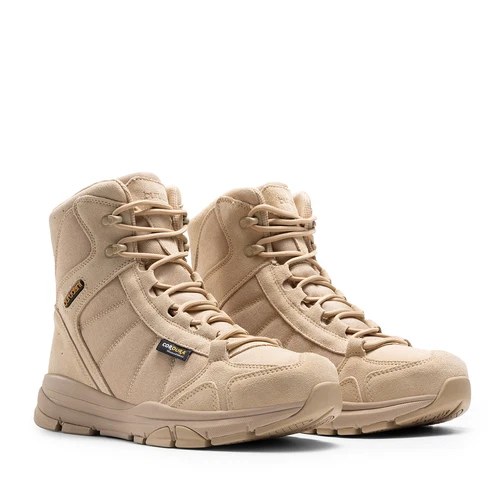 Mens Military Tactical Boots Hiking Combat Boots Lightweight Work Shoes Sand