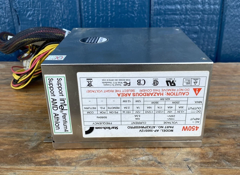 StarTech AP-500S12V Professional 450 Watt Computer Power Supply ATX2PW450PRO - Image 3 of 4