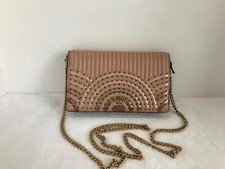 callie foldover chain clutch with ombre quilting