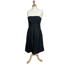 Little Black Silk Dress by Ann Taylor - Women Size 8 - Demure & Mindful!