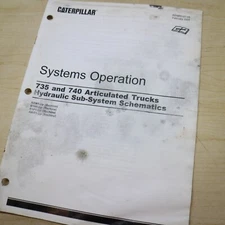 CATERPILLAR 735 740 Dump Truck HYDRAULIC SUB SYSTEM SCHEMATICS SERVICE Manual