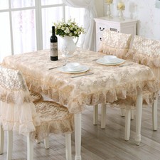 Quadratisch Spitze Handwerk Tischdecke Abdeckungen Heim Esszimmer Dekor Modern