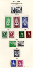 IRELAND 1940-1980 COLLECTION OF 1000 STAMPS ON SCOTT PAGES MINT & USED MOSTLY NH