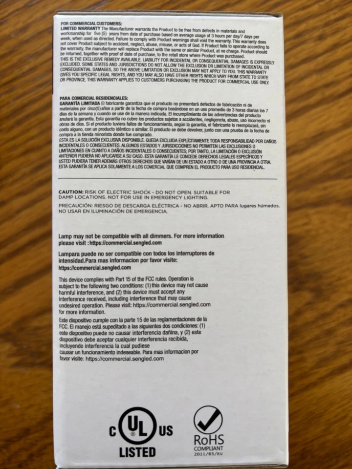 Sengled LED 40 watt equivalent dimmable light bulbs GU24 bi-pin base 40 Count - Image 4 of 4