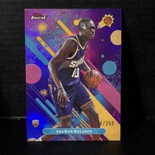 2025-26 TOPPS FINEST BASKETBALL COMMON PURPLE /250 RC KHAMAN MALUACH #10