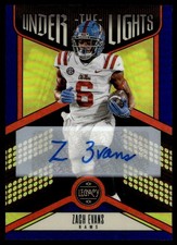2023 Panini Legacy Under the Lights Sapphire Auto Zach Evans 03/35 #UL-ZEV