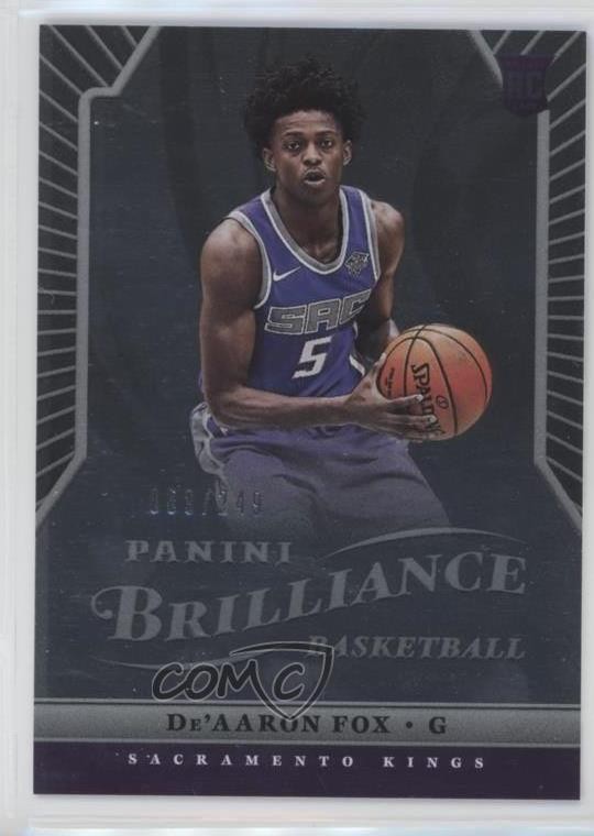 2017-18 Panini Chronicles Brilliance /249 De'Aaron Fox #358 00cg