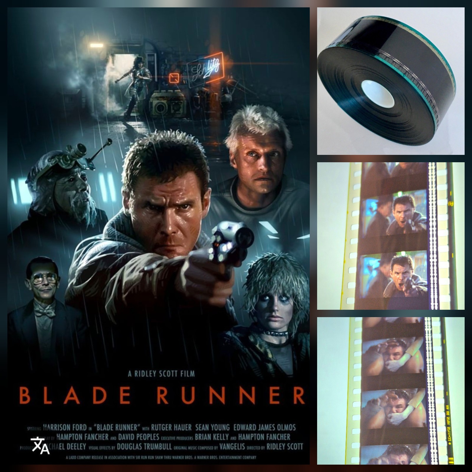 35mm BLADE RUNNER (1982) FILM/MOVIE/TRAILER HARRISON FORD ~ RIDLEY SCOTT (121F)